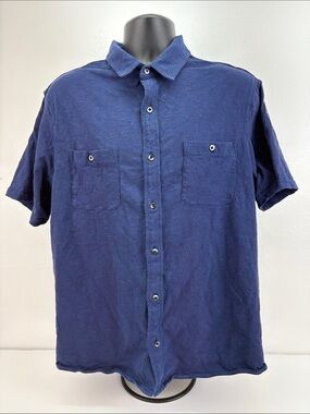 Rowm Shirt Mens XL Blue
